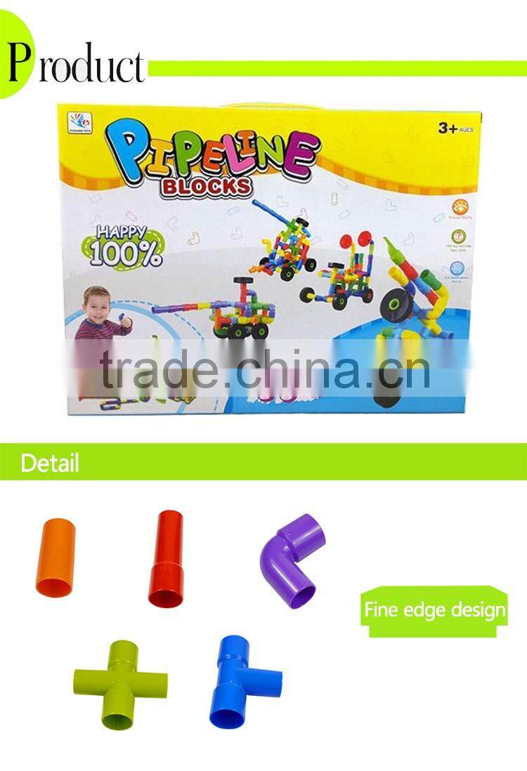 manufactory plastic pipe blocks building toys for sale