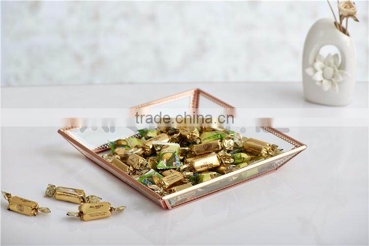 Direct Factory Price Newest Design Mirror Stainless Steel Serving Tray/metal tray