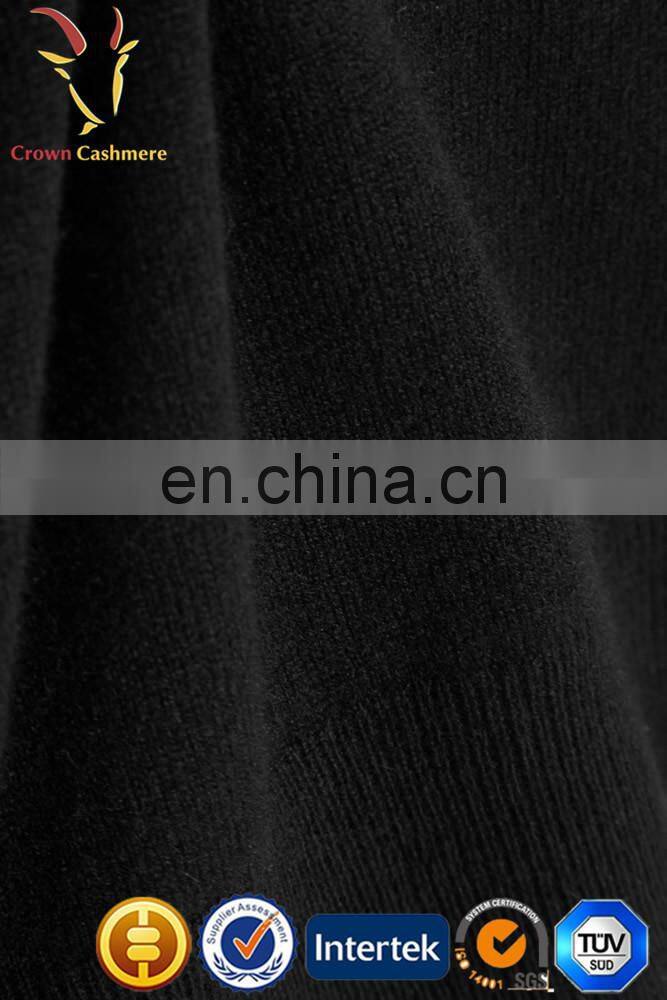 Crew neck sweater pattern pure cashmere pullover for lady