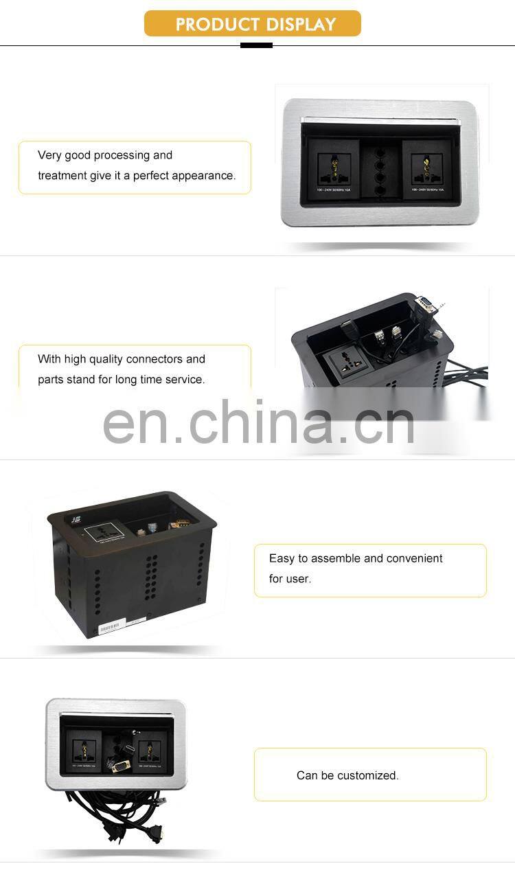 Universal Electric tabletop flip Connection female usb panel Socket Outlet