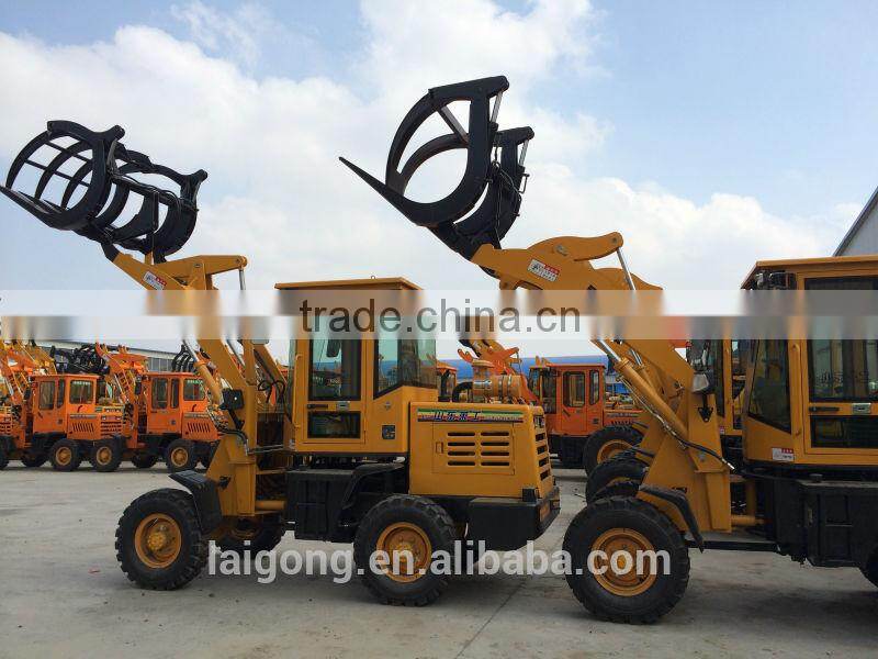 log grapple/ log fork/ log clamp wheel loader