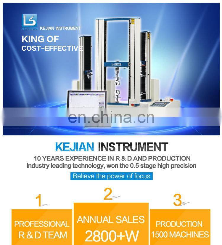 KJ-1066A electronic tensile testing machine for plastic material ASTM D638