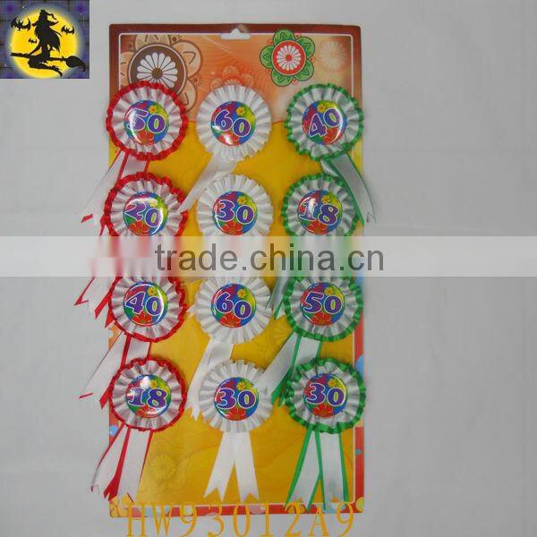 Hot Pink Birthday Badge Designed for Birthday Girl