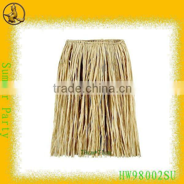 60cm Rose Raffia Hula Long Skirt for Hawaii Party