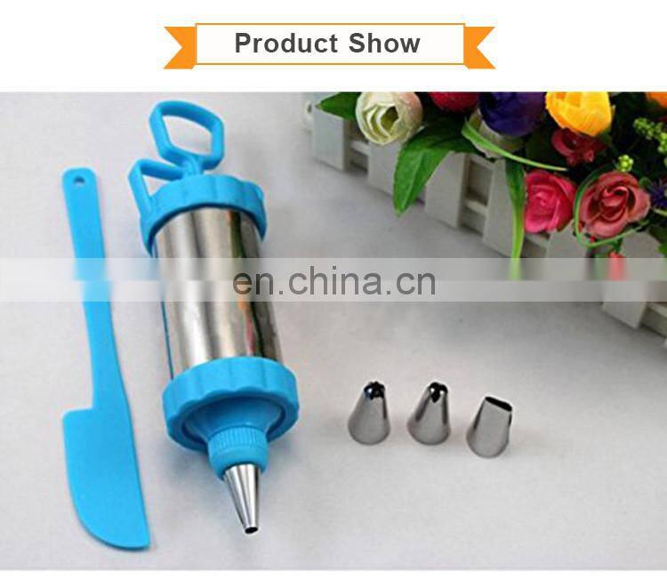 Cake Tool Sugar Cookie Decorating Press Syringe Supplies Kit, Dessert Decorator Nozzles Cake Icing Piping Tips cake Tools