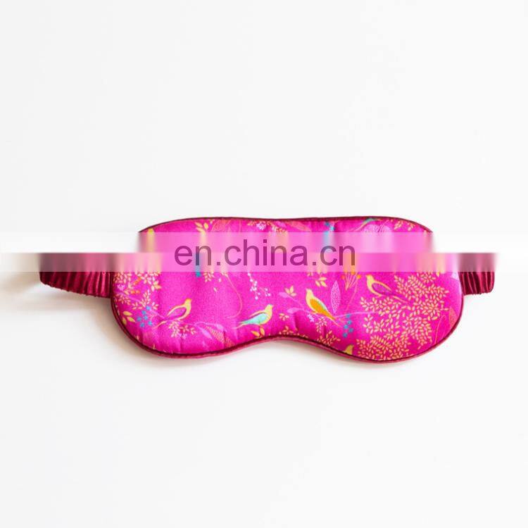 Adjustable Band Silk Sleep Eye Mask Leopard Print Night Eyeshade Sleeping Blindfold
