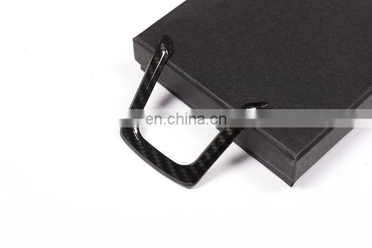 Carbon Fiber Style Interior Steering Wheel Cover Trim For Jaguar XE/XF/F-Pace 2015 2016 2017 Car Accessories