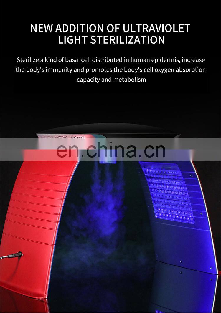 Factory 7 Colors Led Light Therapy Machine Nano Mist Spray pdt Machine Skin Rejuvenation Calming Whitening Skin Care Instrument