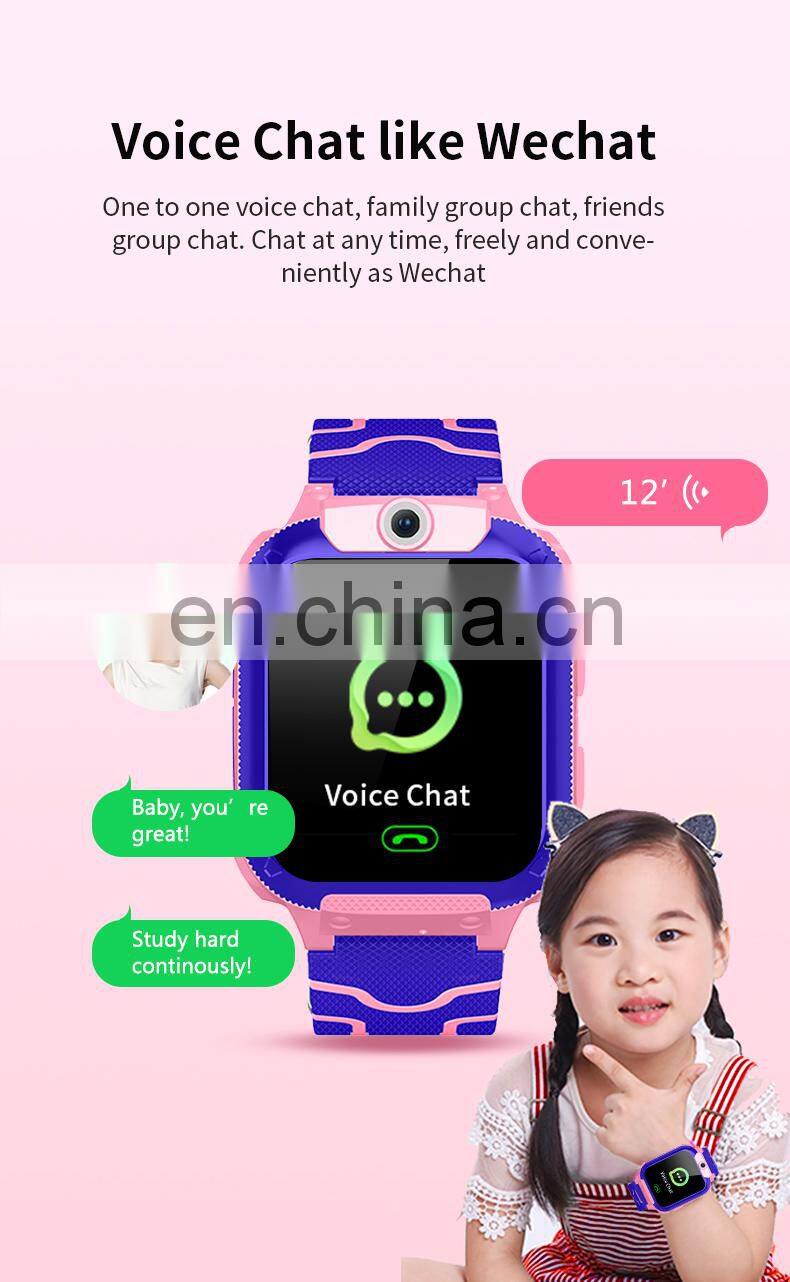 YQT Factory Jam Anak Child SOS Tracker Monitor Watch Kids Smartwatch Q12