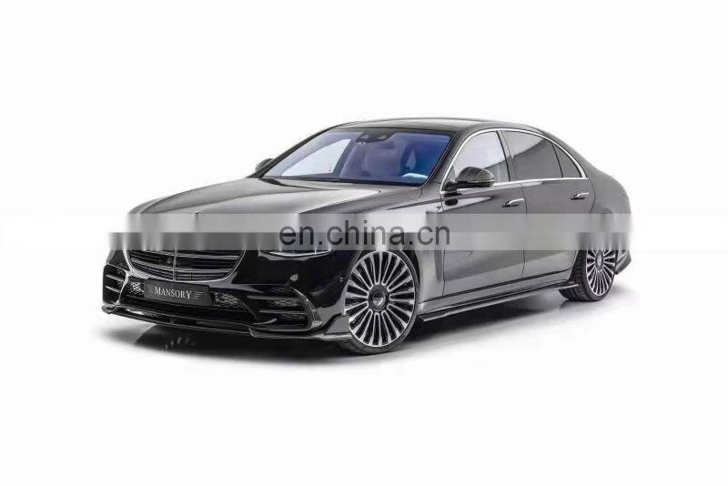 Runde Carbon Fiber Material For Mercedes-Benz S-CLASS W223 Mansory Style Body Kit Front Lip Rear Lip Side Skirt Spoiler