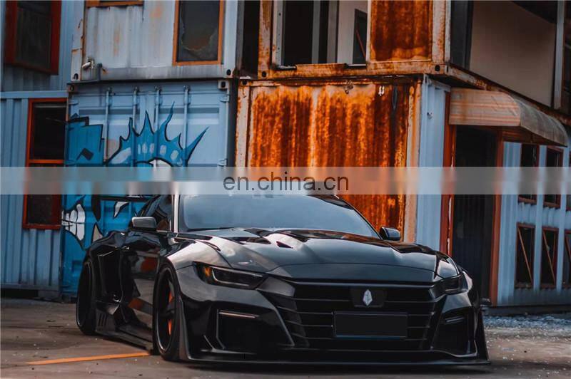 Runde High Quality For Ford Mustang Modified Dawn M1 Wide Body Kit Robot Front Bumper Hood Spoiler Rear Lip