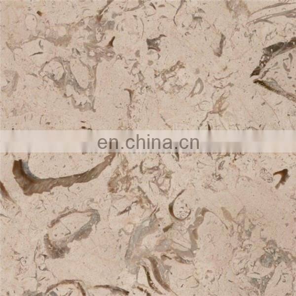 Polished Fossil Beige marble tiles and slabs