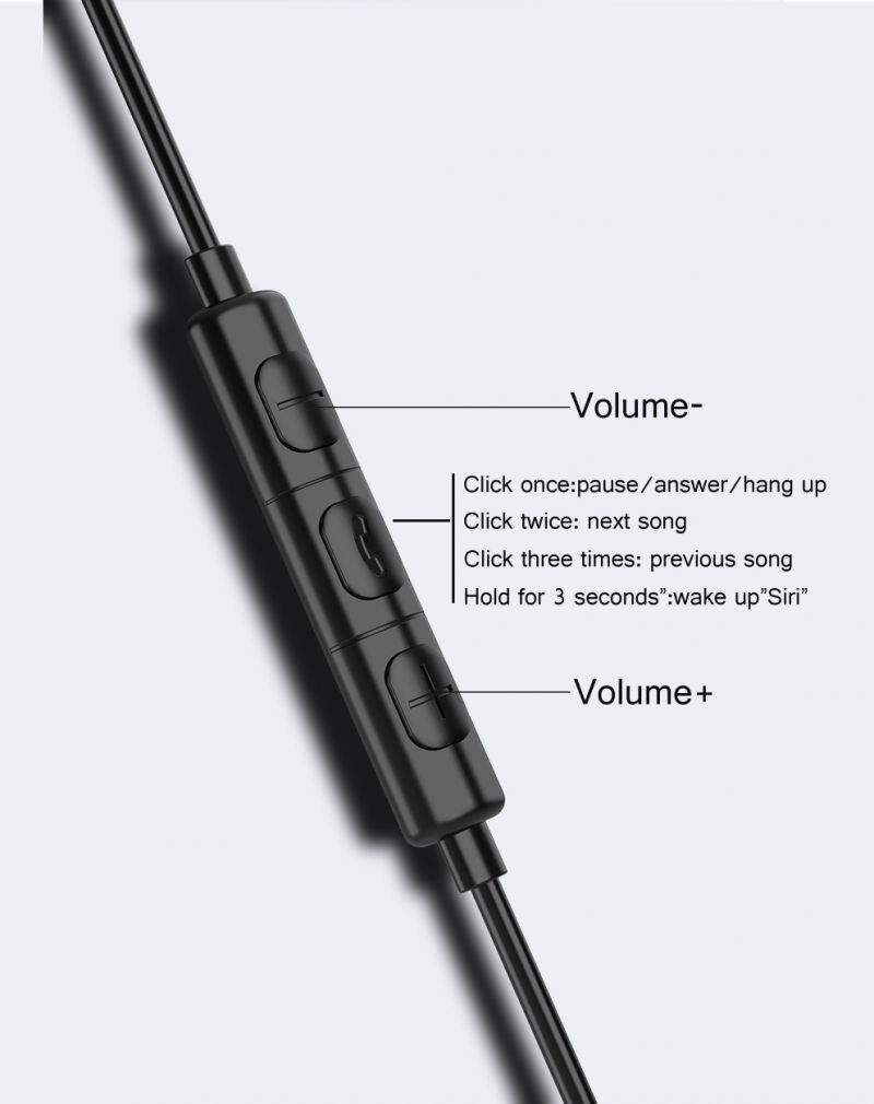 High end black MFI MINI earbuds in ear headphones for light-ning earphones