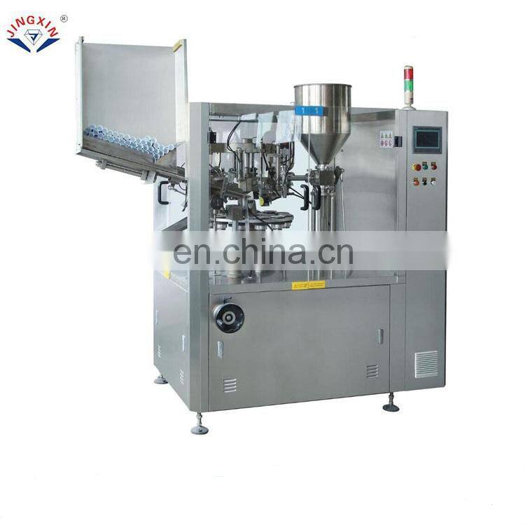 cosmetic toothpaste plastic aluminium tube filling sealing machine