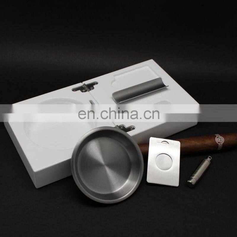 custom logo wood cigar ashtray for wholesale wooden cigar ashtray