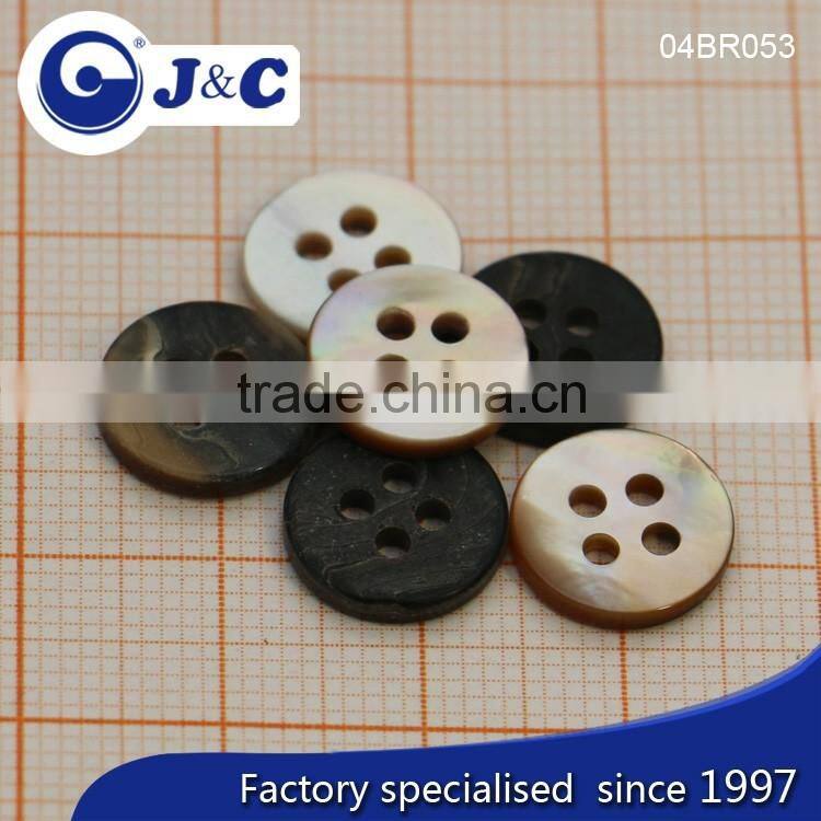 J&C Brown MOP shell buttons,pearl shell buttons for fashion shirt.BR052, BR053