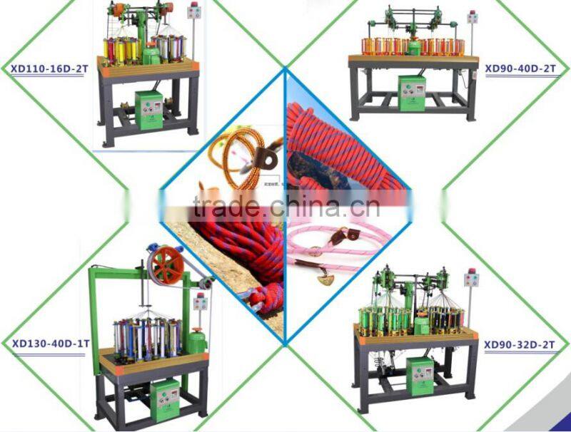 Shanghai Xiangdao 90 Series 12 Spindle High Speed Round Safety Rope Braiding Machine