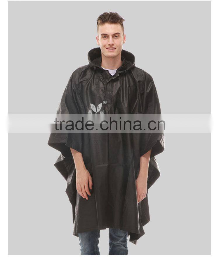 YANLI unisex durable 100%waterproof adult poncho raincoat