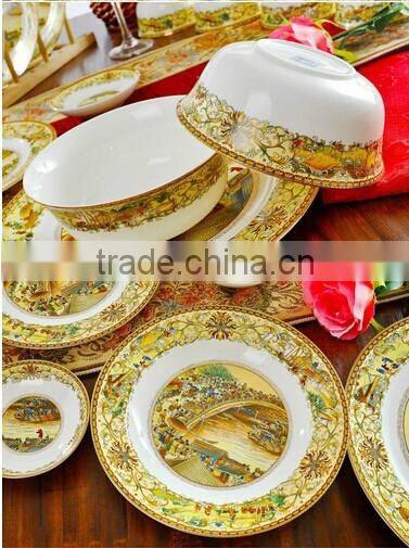 46 pcs dinner set in dinnerware sets