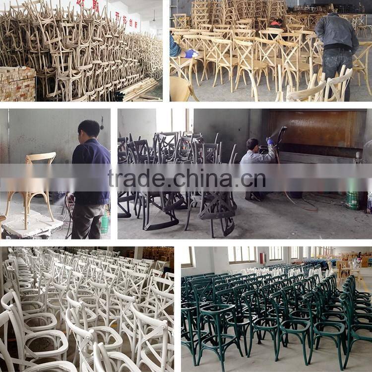 RCH-4001-4 Oak Dining Chair White Restaurant Chair Stackable