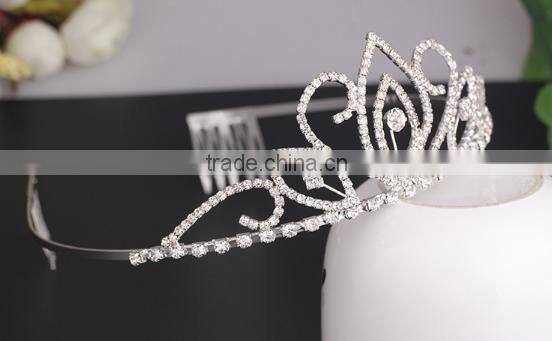 New arrival princess crown for girls children crowns and tiaras for 2016