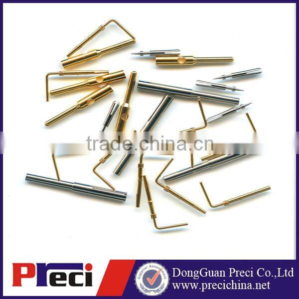 Electronic connector pin terminal