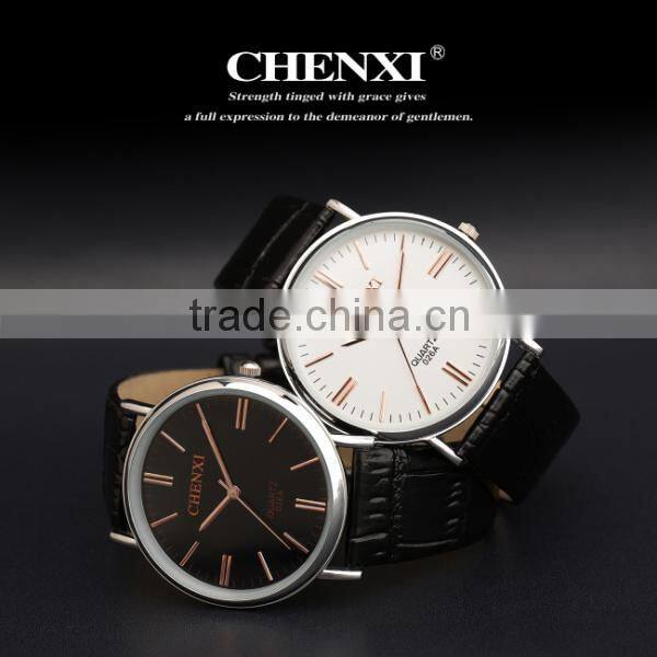 Ultra-thin men's leather watches belt ,fashion casual watches 026AML