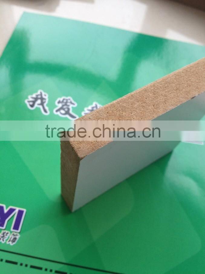 White Laminated Melamine Coated MDF Boards For Different Furniture Usages