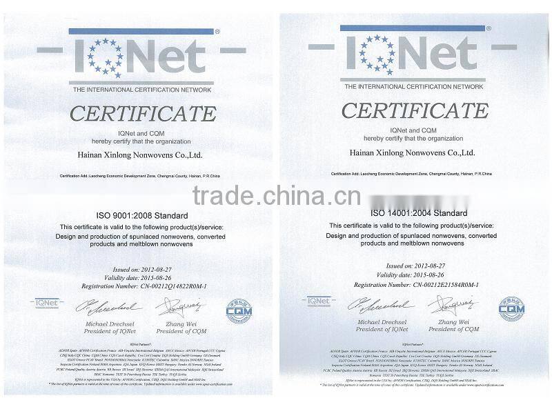 high quality water jet spunlace non woven