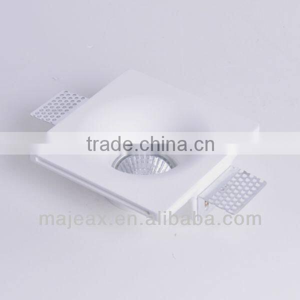 Gx5.3 Gypsum Plaster Gesso Recessed Downlight Housing