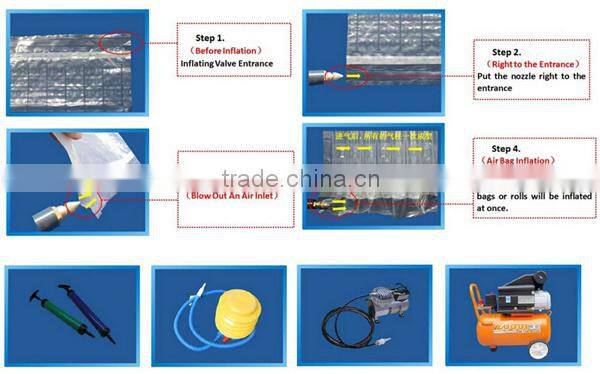 Tripod 600m, 20x10cm air cushion film for Tripod100 air cushion machine