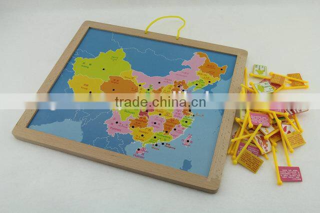 Kids wooden educational toys and map puzzles games