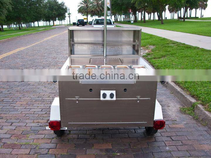 Most popular used mobile hot dog kiosk cart best China hot dog vending trailer