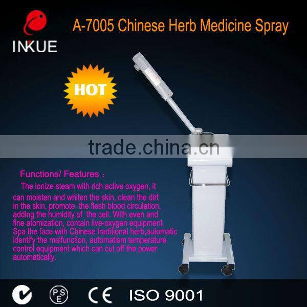 A-7005 Chinese herbal medicine facial care sprayer instrument with the ionize steam