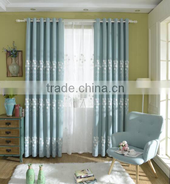 2015 Latest design fabric curtains for living room window curtain