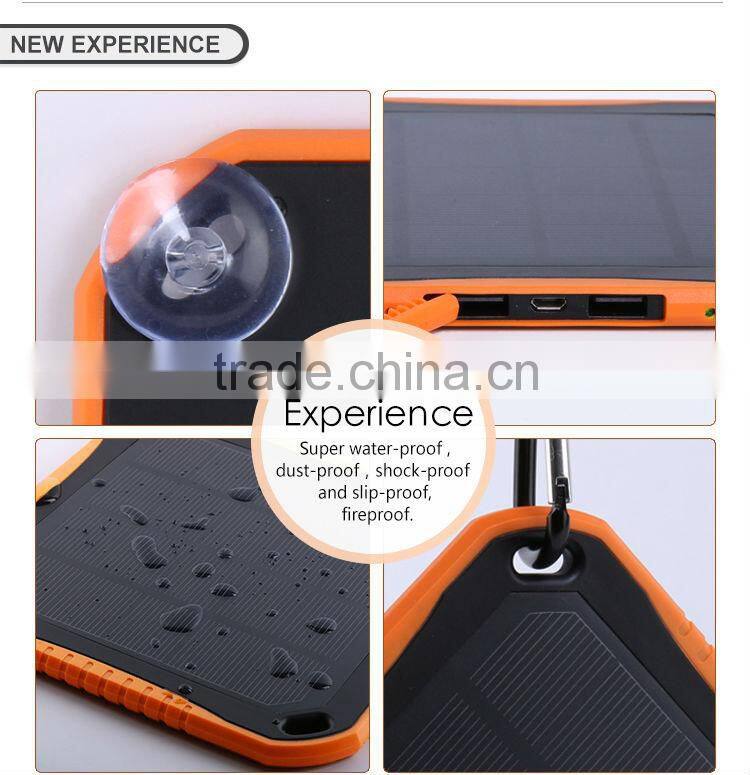 2015 new waterproof solar charger, super fireproof solar charger
