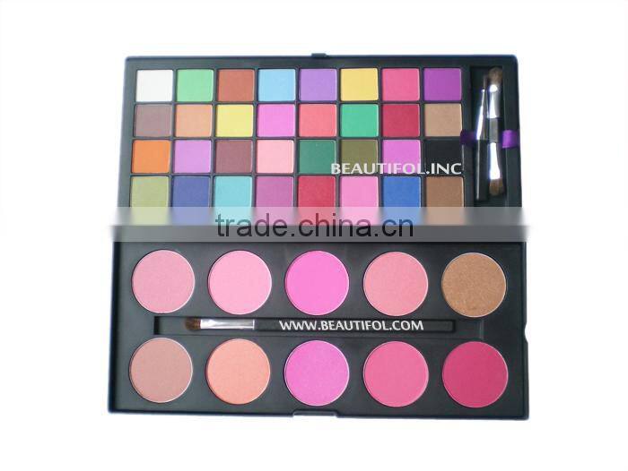 Glitter eyeshadow and lip gloss: 7 colors /OEM factory/cosmetics/eyeshadow