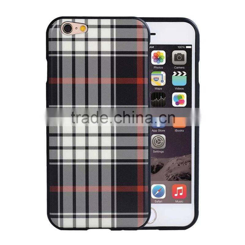 Fashion England Style Check Grain Case for Samsung Note 5 Note 4 E7 A7 A5 TPU Gel Back Cover SLD MT-5805