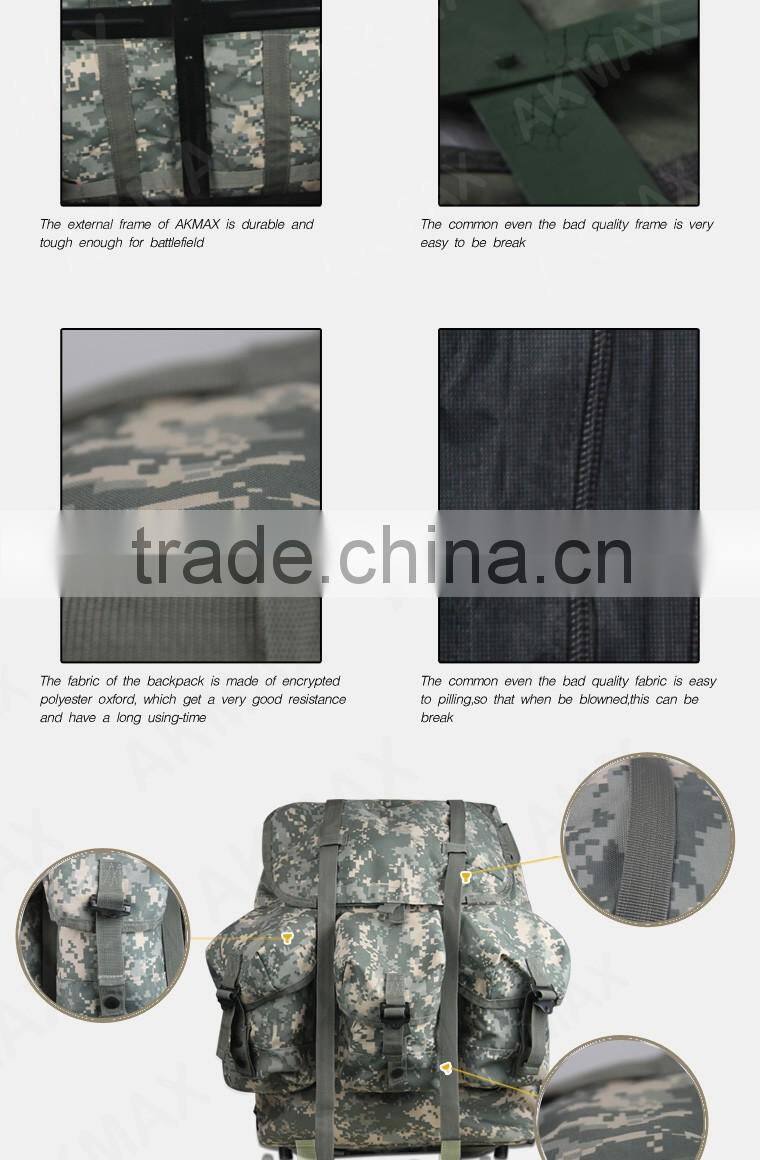 Multifunctional outdoor army backpack combat