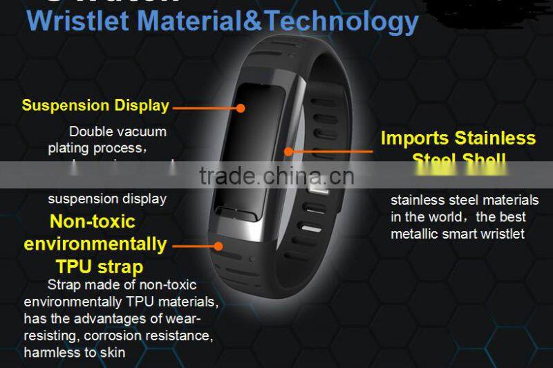 Smart Bluetooth Bracelet with Phone coming vibrate reminder