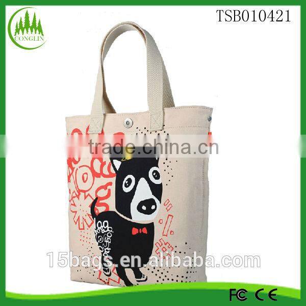New product for 2014 fashion latest cute women canvas packaging bags