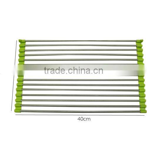 Bonunion stainless steel draining rack draining dish rack adjustable kitchen drawer basket
