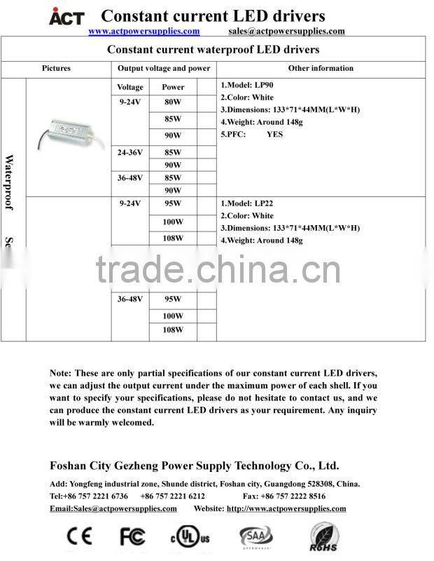 320ma constant current waterproof LED driver