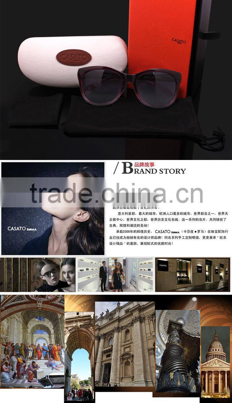 CASATO Customize Vintage Fashion Acetate Women Sunglasses