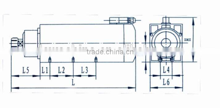 spindle motor 1500w ,air cooled way