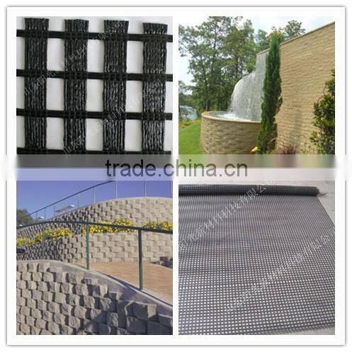Biaxial PVC coated polyester geogrid with CE certification