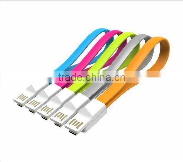2015 Hotest 25cm Noodle Micro USB Cable for Samsung