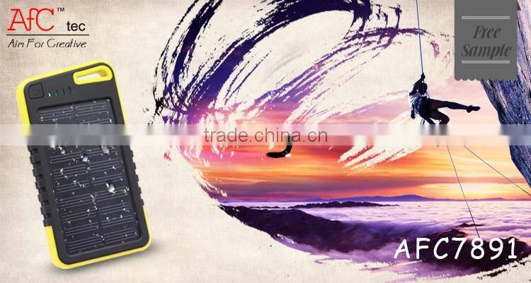 4000mah rohs Solar Power Bank charger for samsung galaxy s3