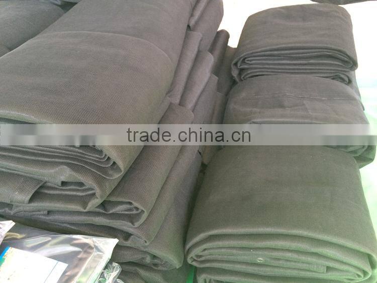hot sale black sun protection netting with UV(REINFORCE AND BUCKLES)