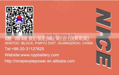 maintenance free 6-DZM-20 lead acid battery 12v 20ah Nice Power brand